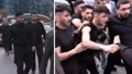 Özgür Özel mafyatik tipler demişti! İşte CHP'nin kapısına dayanan siyahlılar