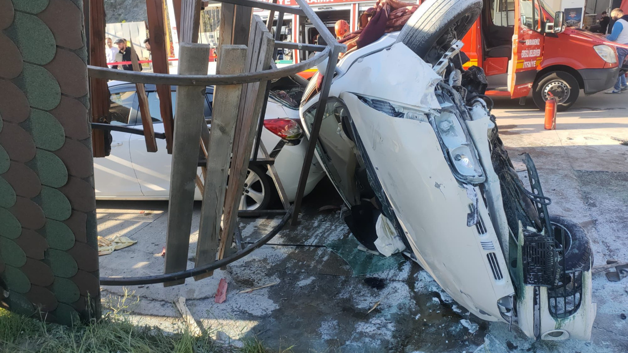 Zonguldak'ta dehşet veren kaza: Takla atan araç 5 çocuğa birden çarptı