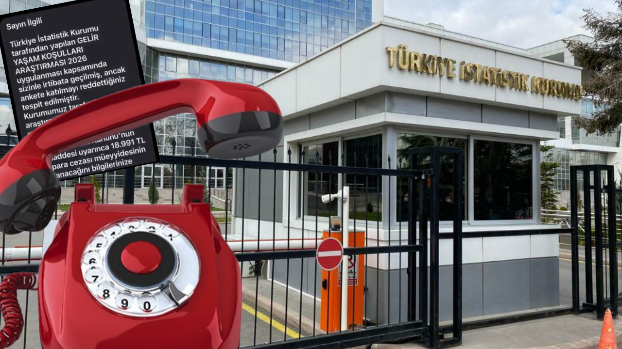 Film gibi olay: TÜİK'ten gelen telefonu kapattı, para cezası yedi