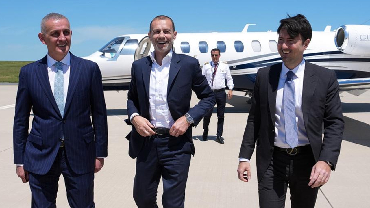 Ceferin özel jetiyle İstanbul'da Hacıosmanoğlu apronda karşıladı