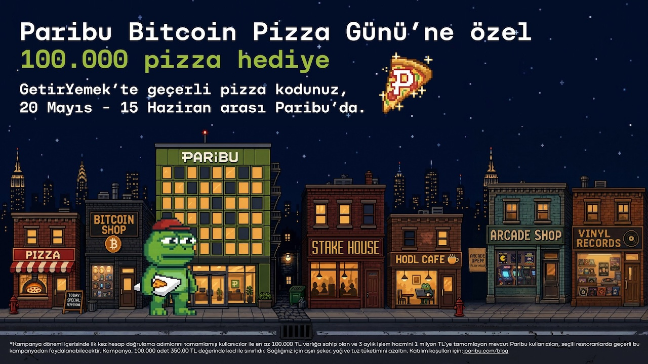 Paribu Bitcoin Pizza Günü’nde, Bitcoin ile yapılan tarihteki ilk alışveriş yeniden canlanıyor