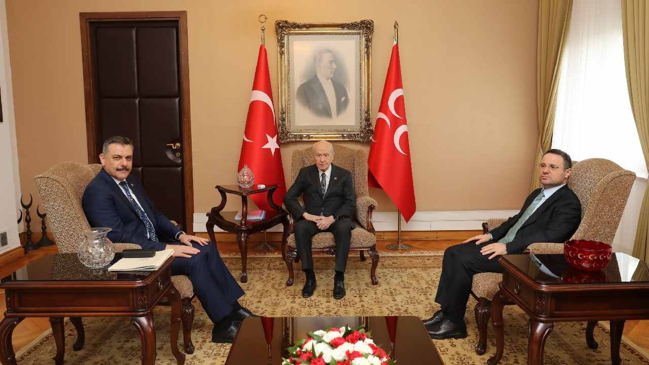 Akın Gürlek ve Mustafa Çiftçi Bahçeli'yi ziyaret etti