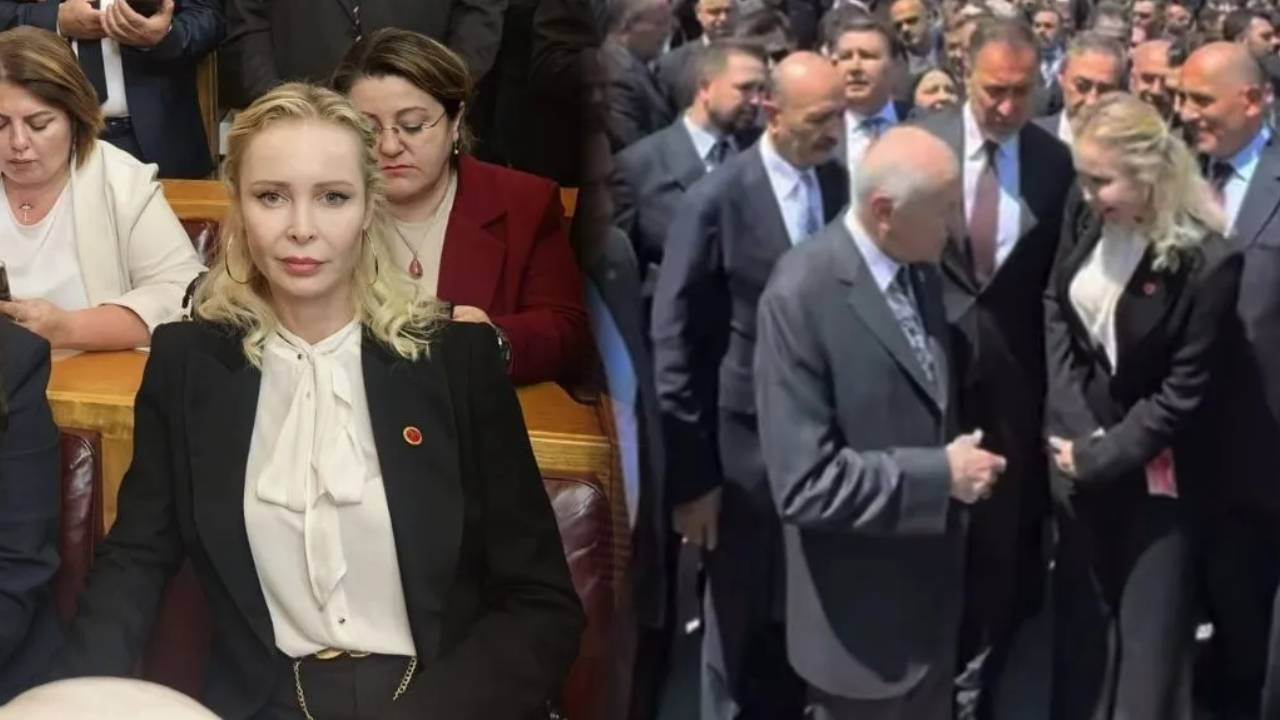 İbrahim Tatlıses'in eski eşi MHP'ye katıldı
