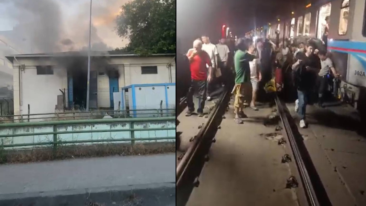 Gaziosmanpaşa'da tramvay trafosunda yangın: Seferl