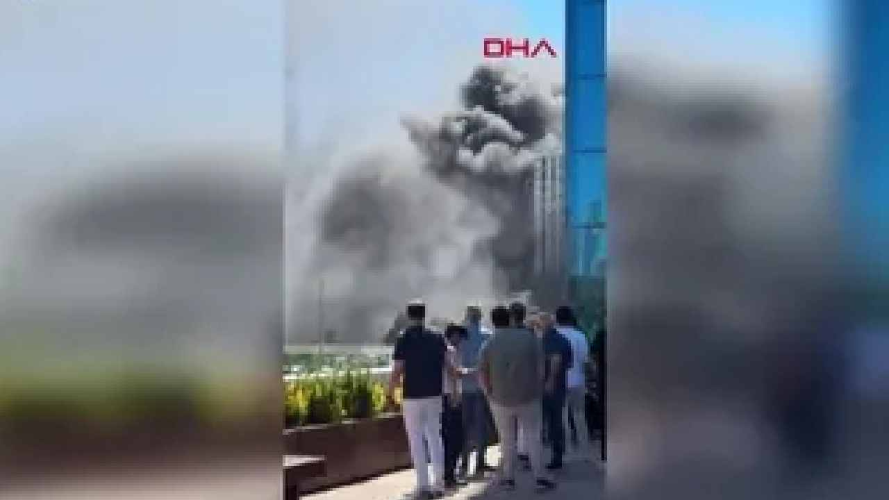 Son dakika | Maltepe'de inşaatta yangın! Dumanlar 