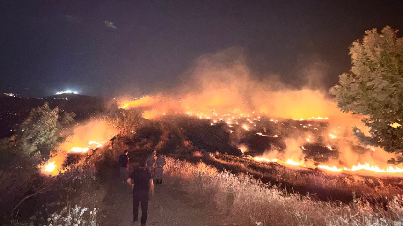Hatay'da yangın çıktı! Alevler 200 dönümlük zeytin