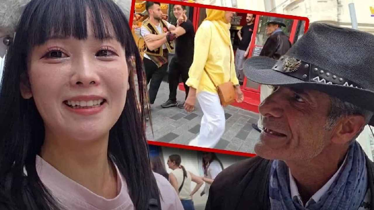 İstiklal Caddesi'nde ortalık karıştı: Japon yayıncıya taciz canlı yayına yansıdı