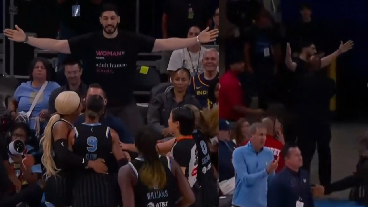 FETÖ'cü Enes Kanter'i salondan attılar! Kadın basketbolcular üzerine yürüdü