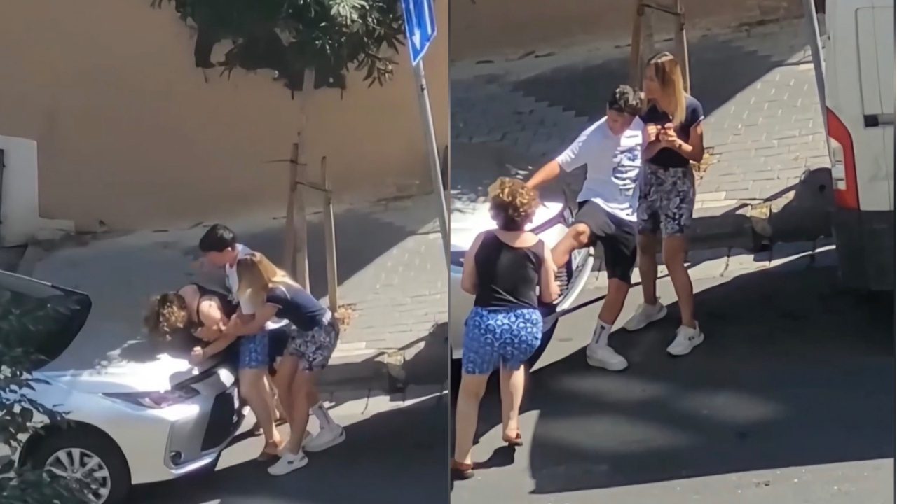 Gülbahar'ı karıştıran aile kavgası! Anne biri üvey biri öz evladıyla tekme tokat kavga etti