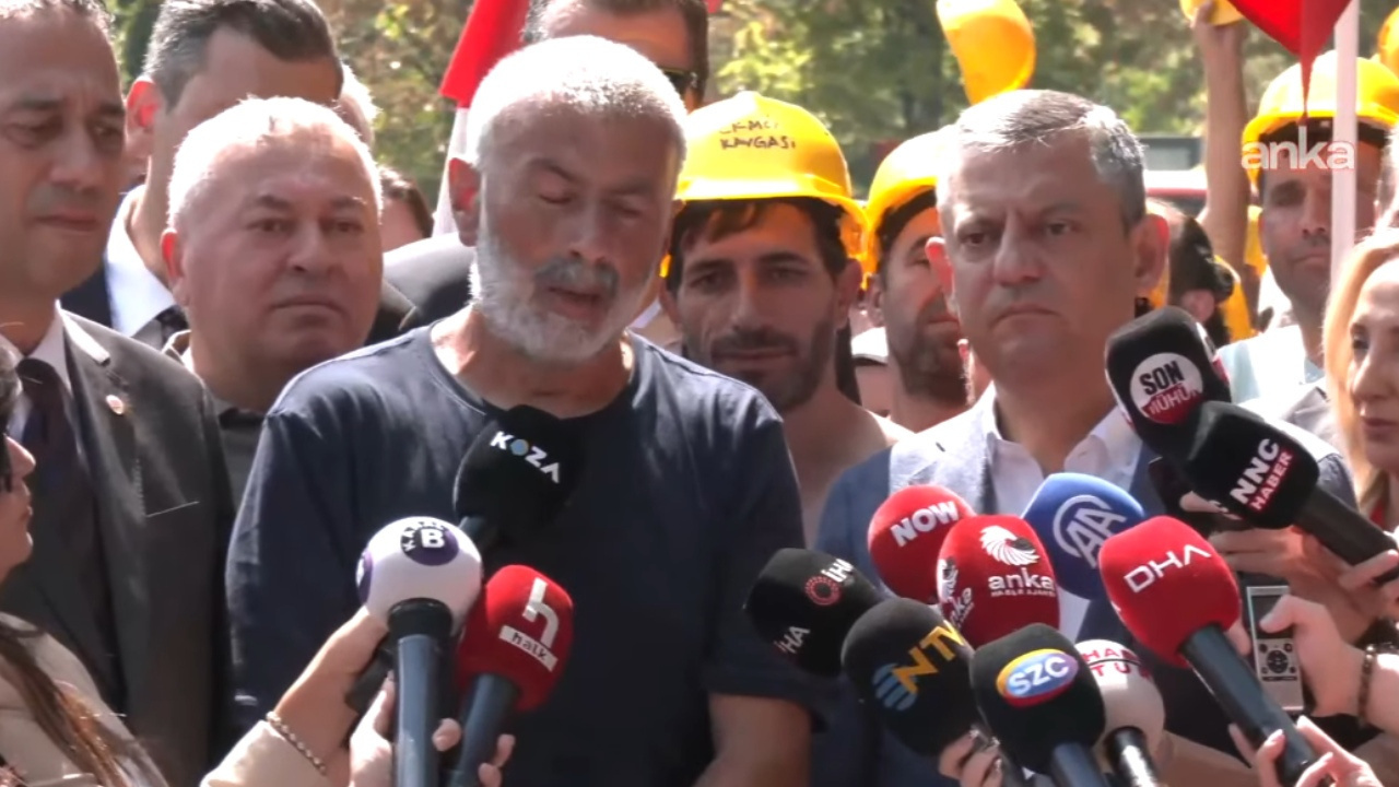 Madenciler hak arayışlarının 16. gününde! Özgür Özel de desteğe gitti
