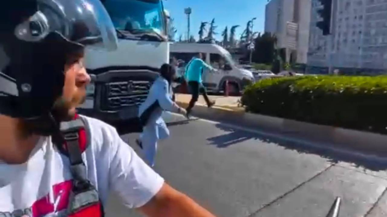 Ölüm 1 saniye ile teğet geçti! anbean kaydedildi