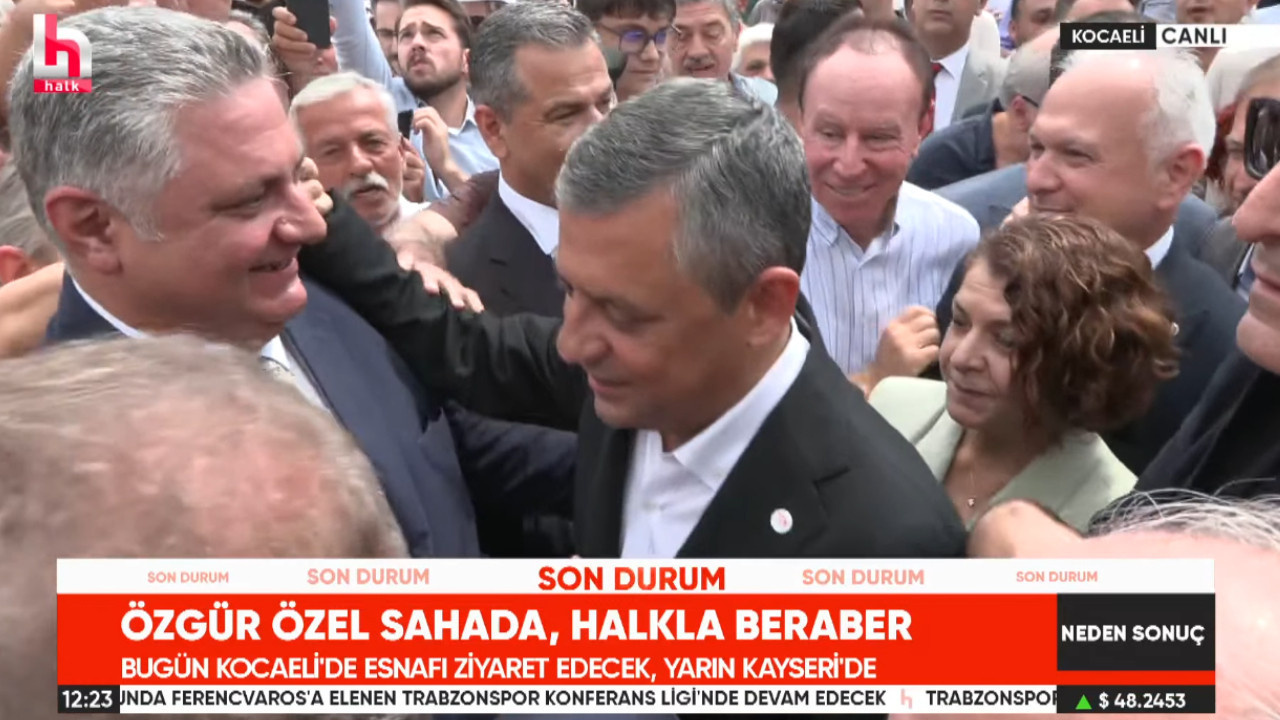 Son dakika | Özgür Özel'e Kocaeli'nde yoğun ilgi