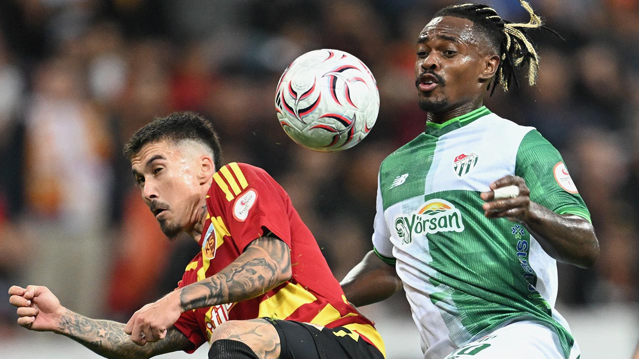 Bursaspor deplasmanda kazandı: Kayserispor'u devirdi