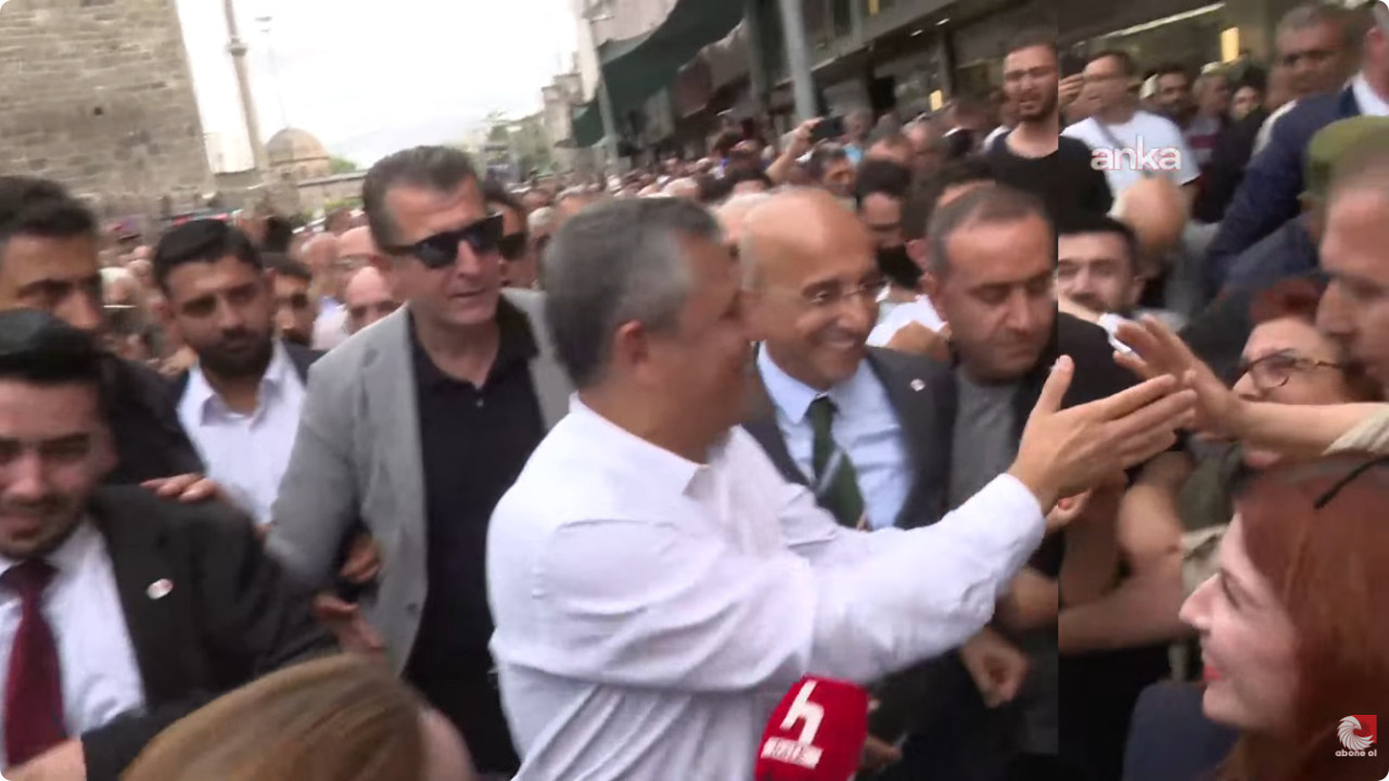 Son Dakika | Özgür Özel'in Kayseri'deki esnaf ziyareti mitinge dönüştü