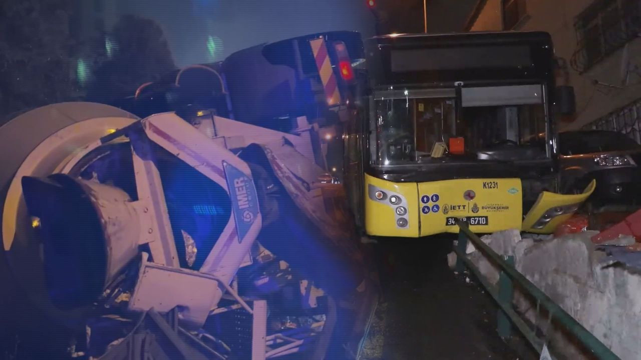 İstanbul'da yağış kazaları peş peşe getirdi: 4 ayrı kazada 3 kişi yaralandı