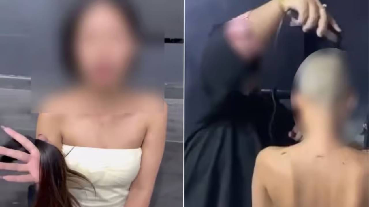 Hesabı ödeyemedi diye genç kadının saçlarını kazıdılar!