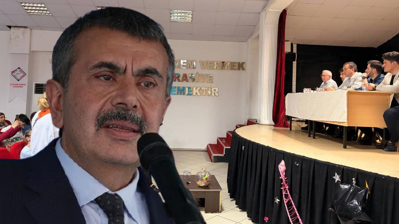 AKP okul binasında üye toplantısı yapmıştı: Bakan Tekin sorumluluğu kaymakamlığa attı!