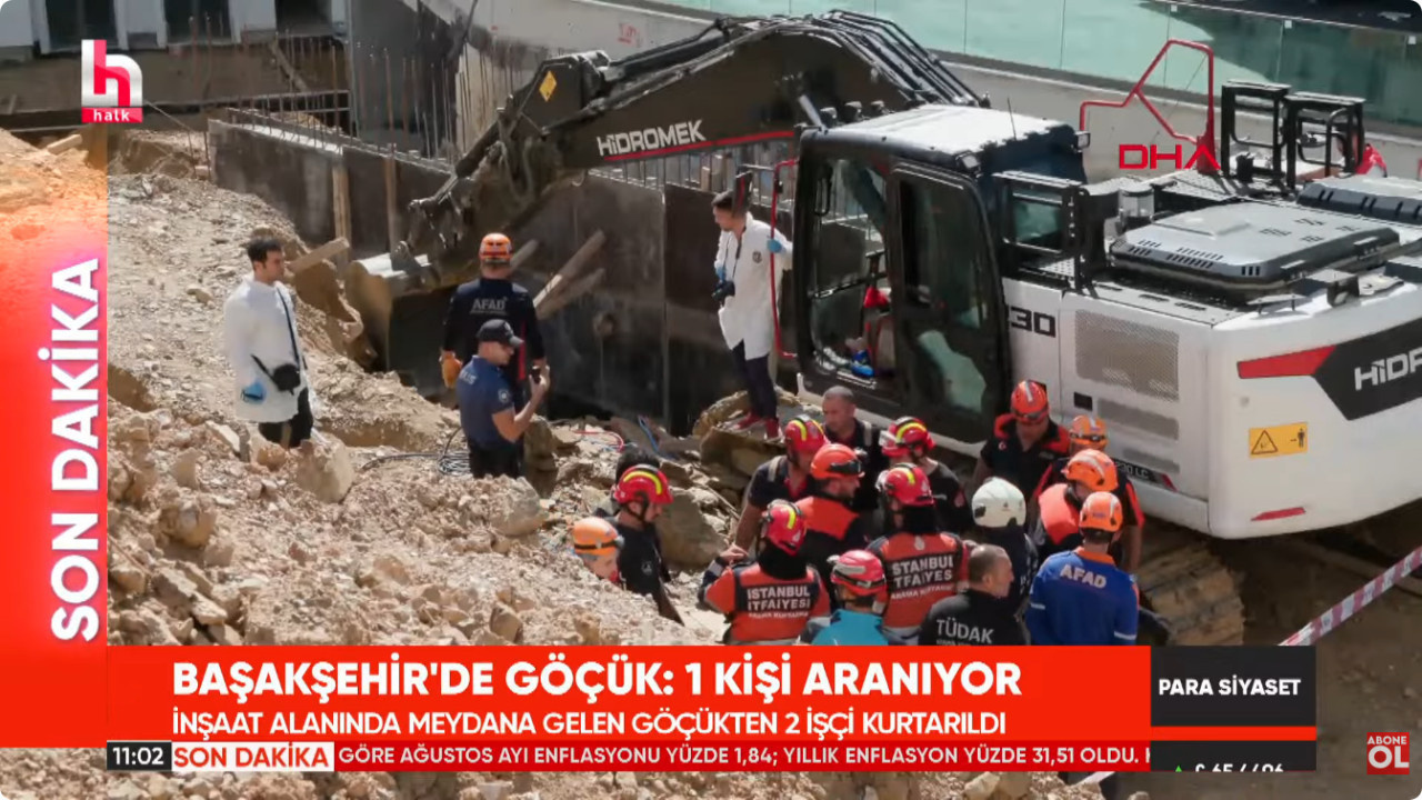 Son Dakika | Başakşehir'de göçük bir kişi aranıyor! 2 işçi kurtarıldı