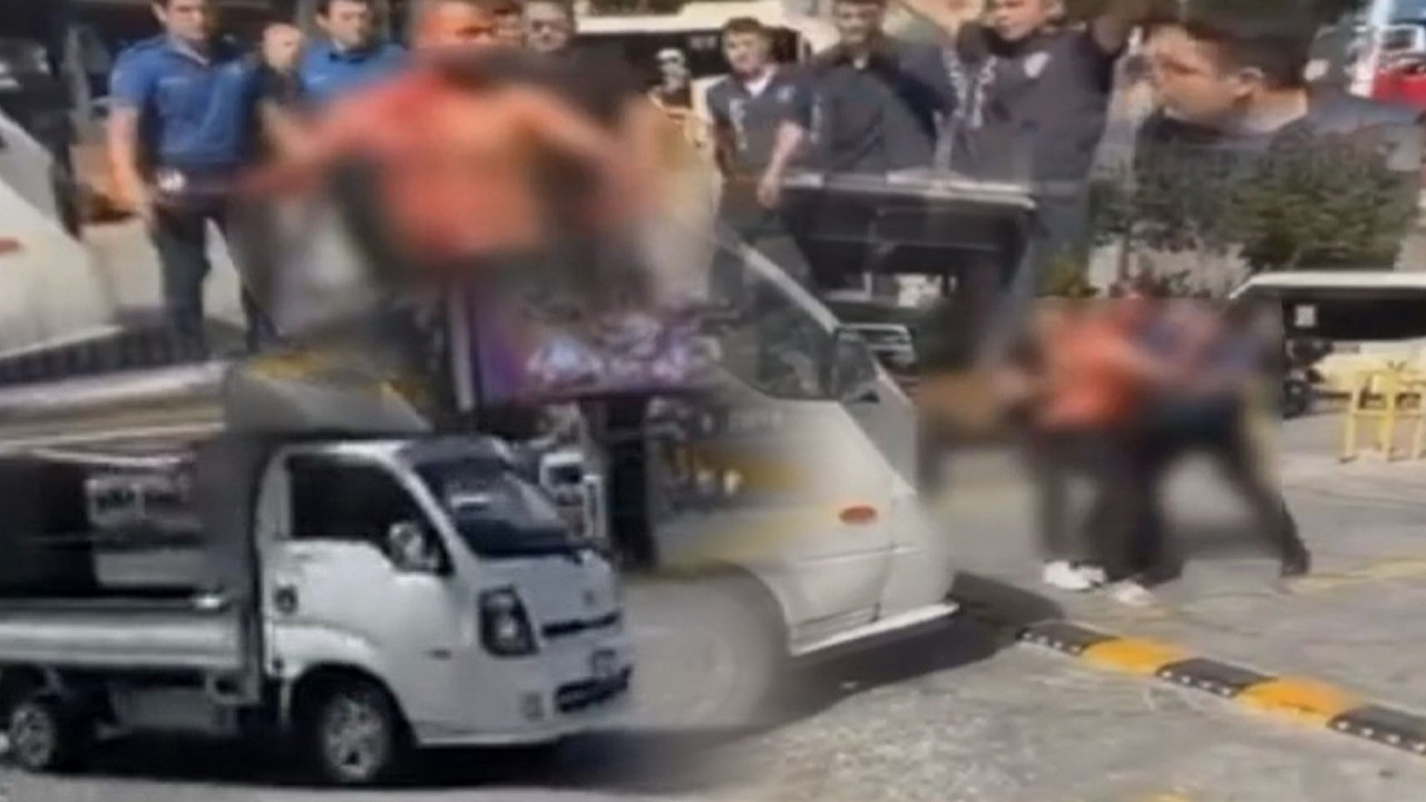 İstanbul'da cinnet anları! Polislerin üzerine kamyon sürüp bıçak çekti! O anlar kamerada