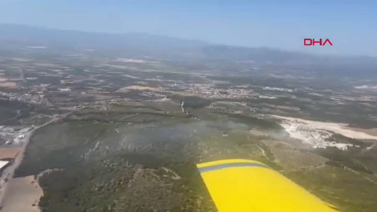 Son dakika | Manisa'da orman yangını! Uçak ve helikopterlerle müdahale