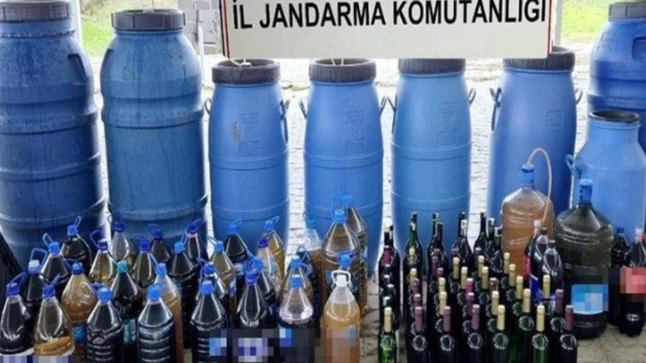 1560 litre 'sahte şarap' ele geçirildi