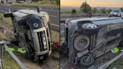 Otomobil takla attı! 1'i ağır 2 yaralı