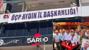 CHP Aydın İl Başkanlığı'nda toplu istifa! İl binasına 'ÖÇP' pankartı asıldı