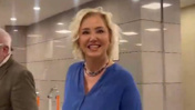 Berna Laçin AHBAP soruşturmasında ifade vermek için adliyeye geldi