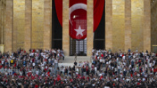 Erdoğan, Özgür Özel ve devlet erkanı Anıtkabir'de