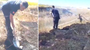 Yangına müdahale sırasında fark edildi! Kaplumbağanın yardımına itfaiye koştu
