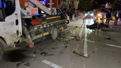 21 yaşındaki motosikletli vinç ile çarpıştı: Yaşamını yitirdi, arkadaşı hayata tutunmaya çalışıyor