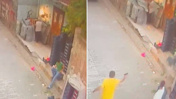 Kaldırımda otururken vuruldu!