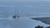 41 metre uzunluğundaki yelkenli karaya oturdu