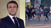 Fransa Cumhurbaşkanı Macron Mısır sokaklarında sabah koşusuna çıktı