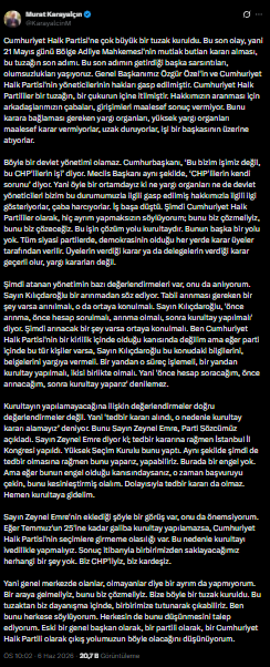 Karayalçın 'CHP'ye tuzak kuruldu' diyerek çağrı yaptı - Resim : 1