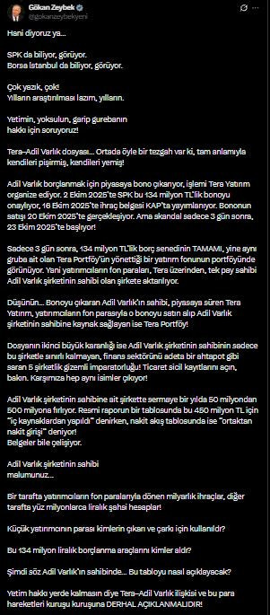 YENİ Partili Zeybek Tera–Adil Varlık ilişkisine dikkat çekti: Kendileri pişirip kendileri yemiş - Resim : 3
