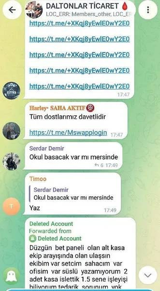 Telegram'da Daltonlar Ticaret grubu: Okul kurşunlama 300 bin lira - Resim : 2