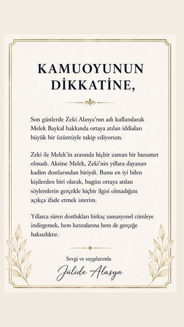 Zeki Alasya iddiası ortalığı karıştırdı! Melek Baykal'dan sert çıkış - Fotoğraf: 5