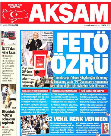 İktidar medyasında Kılıçdaroğlu rüzgarı: Butlan kararından sonra manşetlerden inmedi - Resim : 4