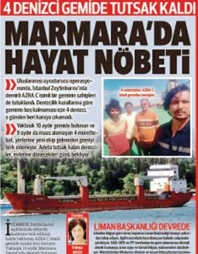 Patron kokainden tutuklandı işçi 10 ay gemide esir kaldı! Basına konuşunca kurtuldular - Resim : 2