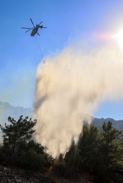 Son dakika | İki ilde orman yangını! Helikopterler peş peşe havalandı - Resim : 5