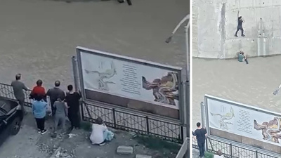 Dereye düşen çocuk 300 metre sürüklendi: Film gibi operasyonla kurtardılar