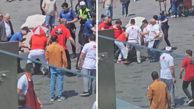 Taksim ortasında meydan dayağı! Polis dönercileri zapt edemedi