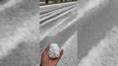 Malatya'da dolu zor anlar yaşattı