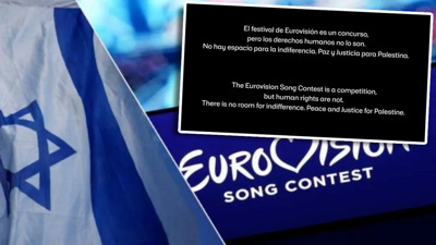 Canlı yayında İsrail protestosu! İspanya devlet kanalı Eurovision'u kararttı