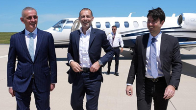 Ceferin özel jetiyle İstanbul'da Hacıosmanoğlu apronda karşıladı