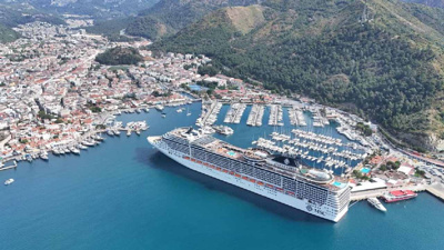 Aydın'dan sonra Muğla'ya geldi! Binlerce turist limandan ayrıldı