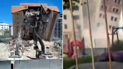 Yıkım çalışması mahalleyi ayağa kaldırdı: Deprem sandılar