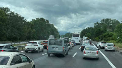 Bayram yoğunluğu trafiği durdurdu
