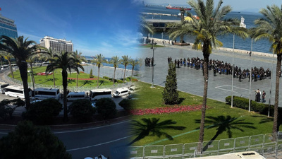Son Dakika | Özgür Özel'in İzmir mitingine abluka! Onlarca otobüs ve toma getirildi